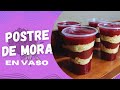 😋POSTRE de MORA en VASO, pocos ingredientes y fácil de preparar, para VENDER