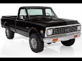 1972 Chevrolet Pickup Frame Off K10 4WD Auto AC - For Sale - Black
