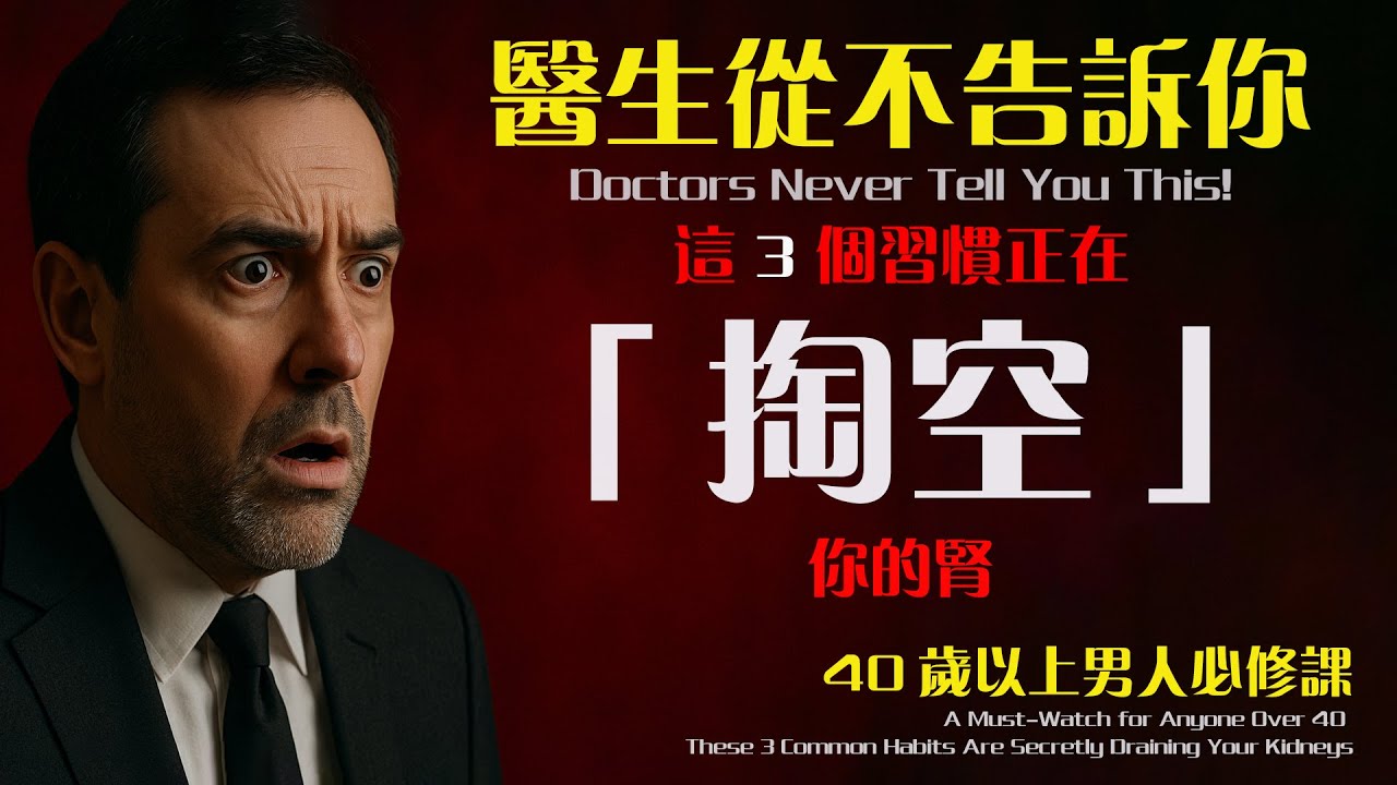 40岁后必看！这3个习惯最伤肾，很多人天天都在做，难怪肾功能提早「退休」致命习惯伤肾的「咸」与「甜」，隐形杀手如何破坏肾小球？护肾黄金法则 保护肾脏，就是保护你的下半生