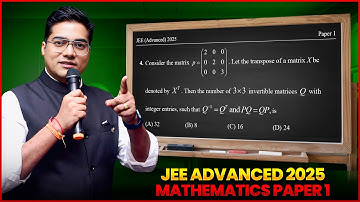 Consider the matrix 𝑃=( 2 0 0 0 2 0 0 0 3). Let the transpose of a matrix 𝑋 be denoted by 𝑋𝑇. Then