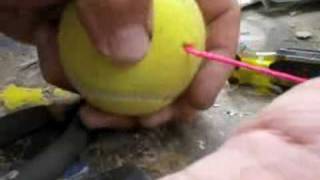 achterzijde Grijp Bulk How to Make a Tennis Ball Car-Stop for the Garage - YouTube