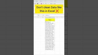 The Excel Data Cleaning Hack Every Analyst Should Know 📊#shorts #excel