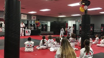 ATA - Board Break - Running Jump Side Kick