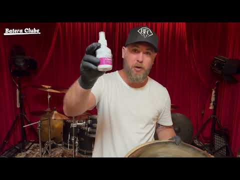 Limpando os PRATOS com o Cymbal Cleaner