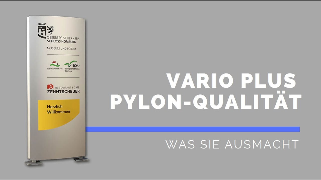 Vario Plus Werbepylone: das macht die Qualität aus