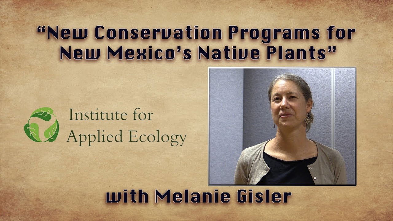 “New Conservation Programs for New Mexico’s Native Plants” — Melanie