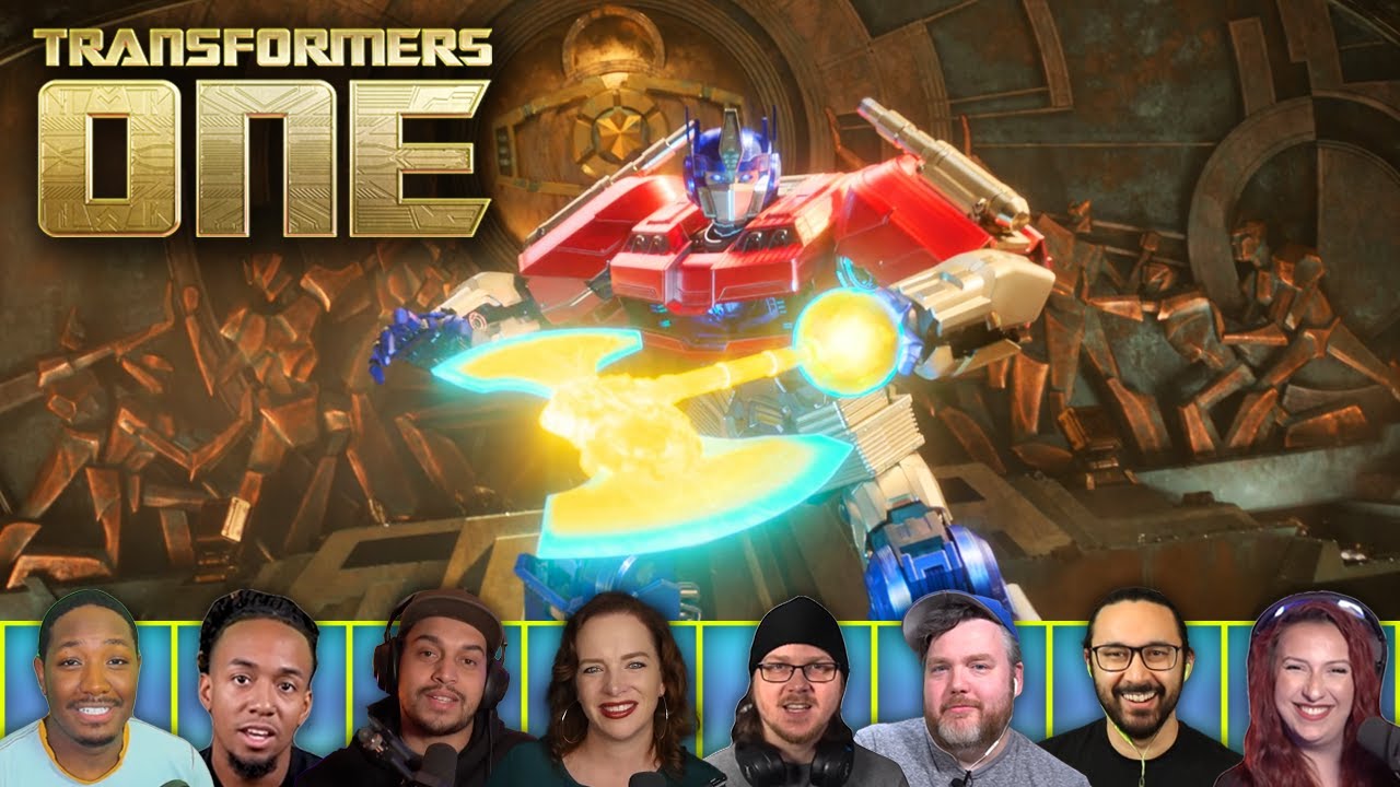 Reactors Reactions to OPTIMUS PRIME FIGHTS MEGATRON | Transformers One (2024)