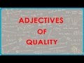 Quality Of Adjectives / Adjective S Ppt Video Online Download