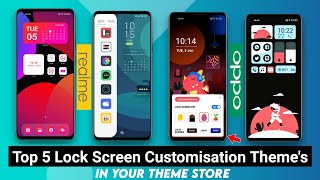 Top 5 Lock Screen Customisation Theme's For Realme/Oppo in Theme Store | Realme UI 2.0 Theme screenshot 3