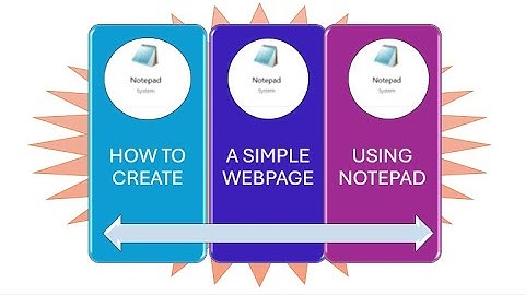 How to use Notepad to Create Webpage (TRY IT NOW)