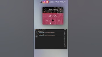 Music Player Widget #html #code