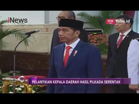 Jokowi Lakukan Pelantikan Gub-Wagub Gelombang Kedua Hasil Pilkada Serentak - INews Sore 01/10