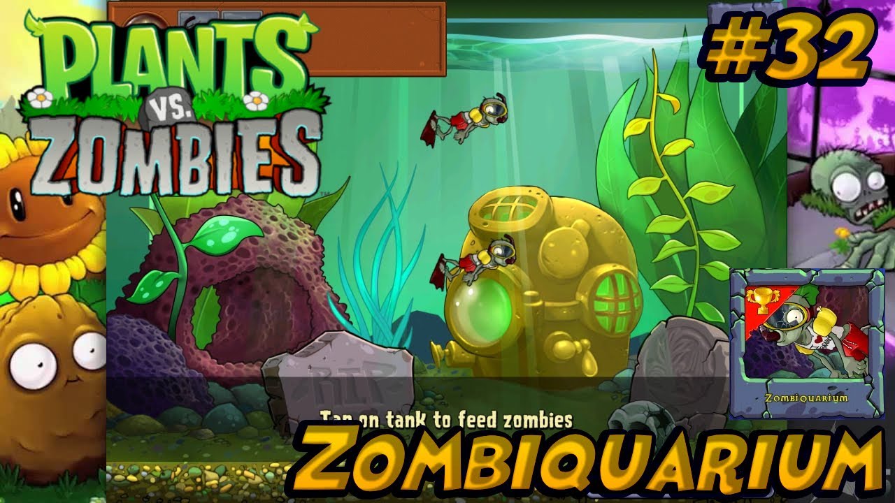 Ternak Zombie di Aquarium! Makin Lama Makin Banyak! Plants vs Zombies