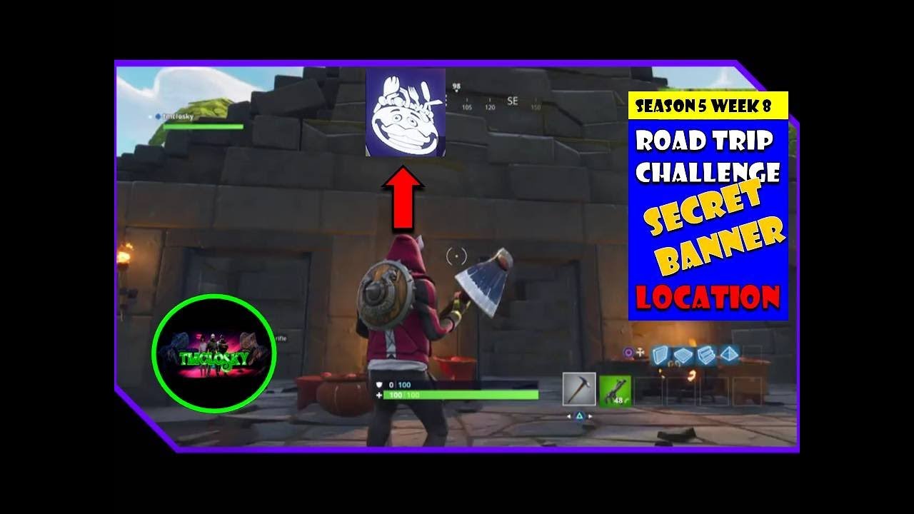 Fortnite Season 5 Week 8 Hidden Star Fortnite Season 5 Week 8 Hidden Battle Star Location Youtube