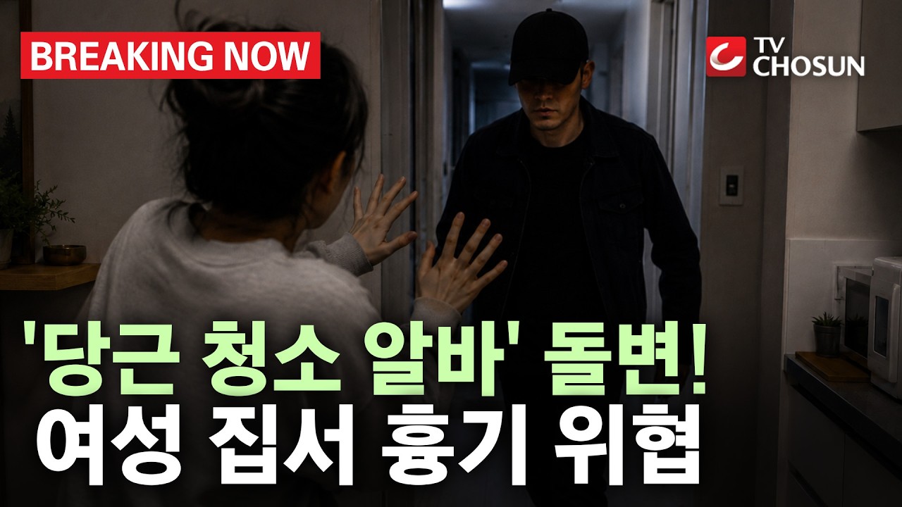 [브레이킹 나우] '당근 청소 알바' 돌변! 여성 집서 흉기 위협한 30대 남성 검거