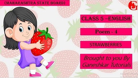 STD -5TH -STRAWBERRIES ENGLISH MEDIUM
