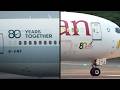 Cathay Pacific | Ethiopian Airlines | 80th years sticker | 777-300 787-8 | Landing at Narita 34R
