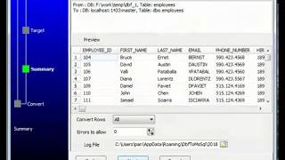 import data from dbf file (dbase, foxbase, foxpro) to sql server