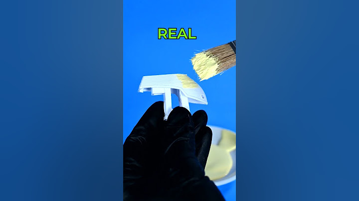 3D Printed paintbrush vs real paintbrush
