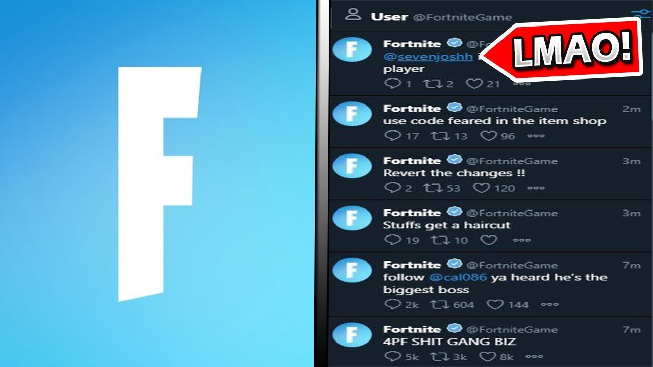 Fortnite's Twitter Got HACKED.. Here Are The TWEETS!