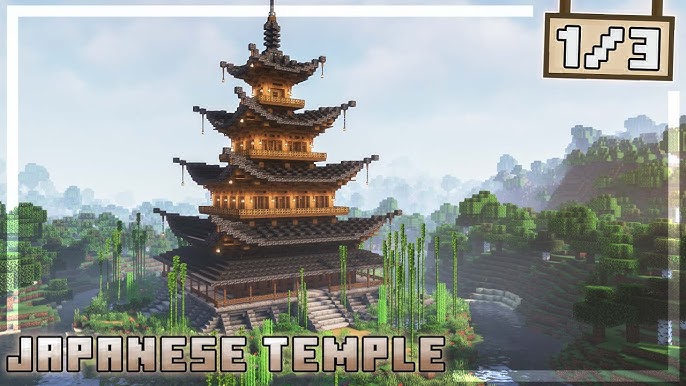 Minecraft: How to build a Japanese Cherry Pagoda