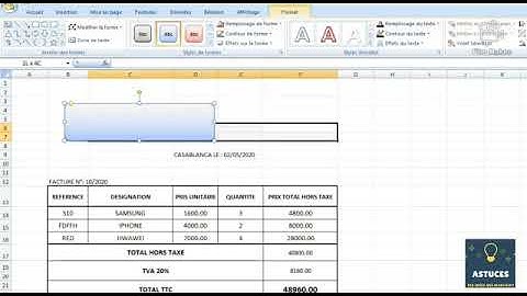 Comment créer une facture sur Excel rapide et facile