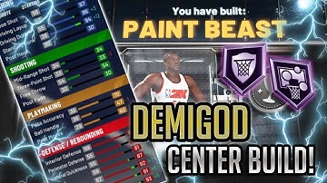 The BEST Center Build in NBA 2K21 | DEMON PURE RED PAINT BEAST