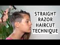 How To Cut Hair Using A Straight Razor - Undercut Technique