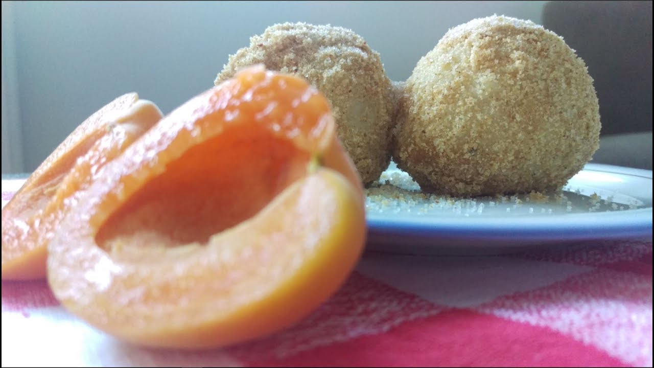 Gomboce sa kajsijama - Dumplings With Apricots - YouTube