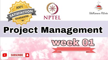 PROJECT MANAGEMENT WEEK 1 ASSIGNMENT ANSWERS NPTEL 2024 l NPTEL #nptel #nptelanswer