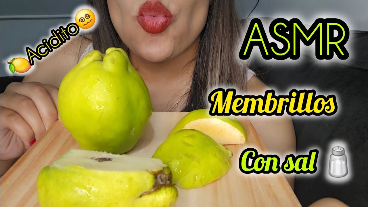 Relájate! ASMR MEMBRILLOS Acidito y delicioso! #asmrsounds 