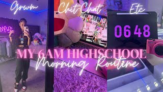 MY REALISTIC 6AM HIGH SCHOOL MORNING ROUTINE☆ | grwm, chit chats,  skin care || Ra’Mariah Alexia screenshot 1