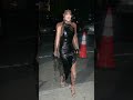 Kim Kardashian flaunts her curvaceous assets in a sexy black🖤vinyl dress || #kimkardashian #fashion