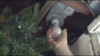 Changing 2 Burnt Out Light Bulbs Downstairs with Major Freakshow