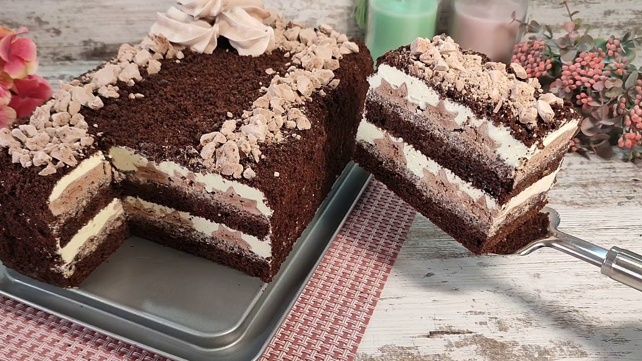 Мало кто знает этот рецепт! На вкус как настоящий торт от шеф-кондитера! Шоколадный торт с безе