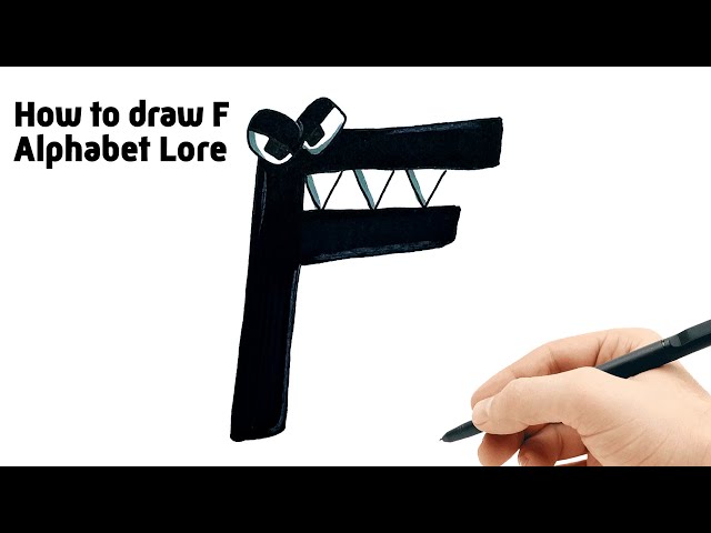 Drawing Alphabet Lore F by levels #fyp #alphabetlore #pappercraft