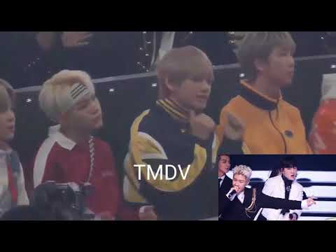171231(방탄소년단) BTS Reaction To Winner Really Really @ MBC Gayo Daejejeon 2017
