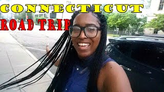 CONNECTICUT &amp; NEW YORK VLOG | Driving, Road TRIP Hanging With FRIEND, Eating  Out  &amp; Getting Drunk !