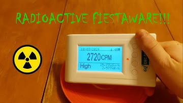 This Dinnerware is RADIOACTIVE! Testing Vintage Fiestaware with a Geiger Counter ☢️