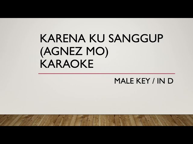KARENA KU SANGGUP (AGNEZ MO) | Karaoke | MALE KEY class=