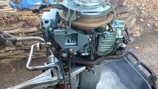 1956 evinrude 15hp barrel run after a quick “tune up”