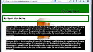CSS Tutorial in Filipino Part 7