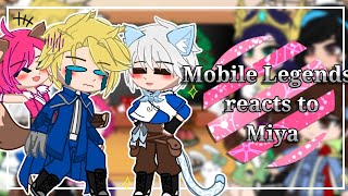 Mobile Legends reacts to Miya •Gacha Cute• | MLBB | by with @ᴄʙ ᴡᴏʟғɪᴇ