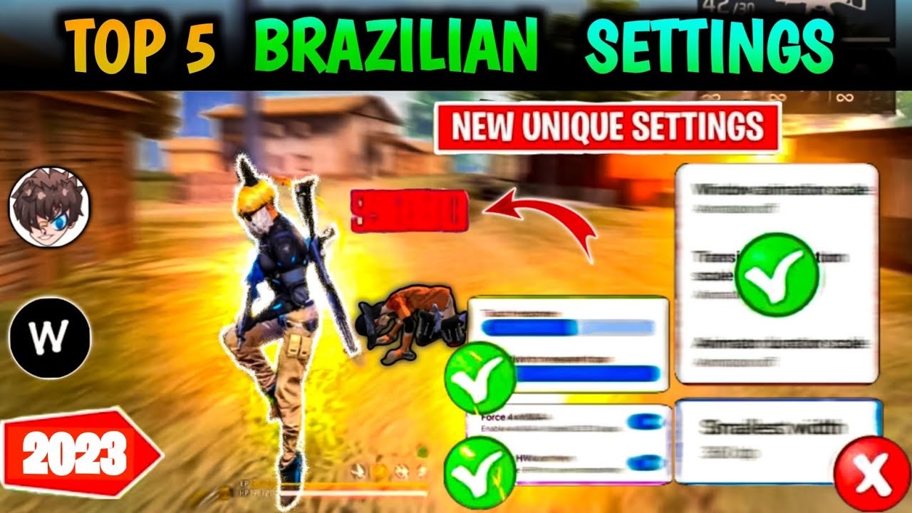 top 5 brazilian settings | brazilian player secret settings | brazilian ...