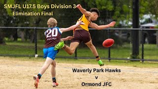 U17.5 Boys Div 3 Elimination Final Wp Hawks V Ojfc Final