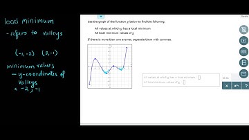 Mod 7 Topic  6: Finding local maxima and minima of a functio