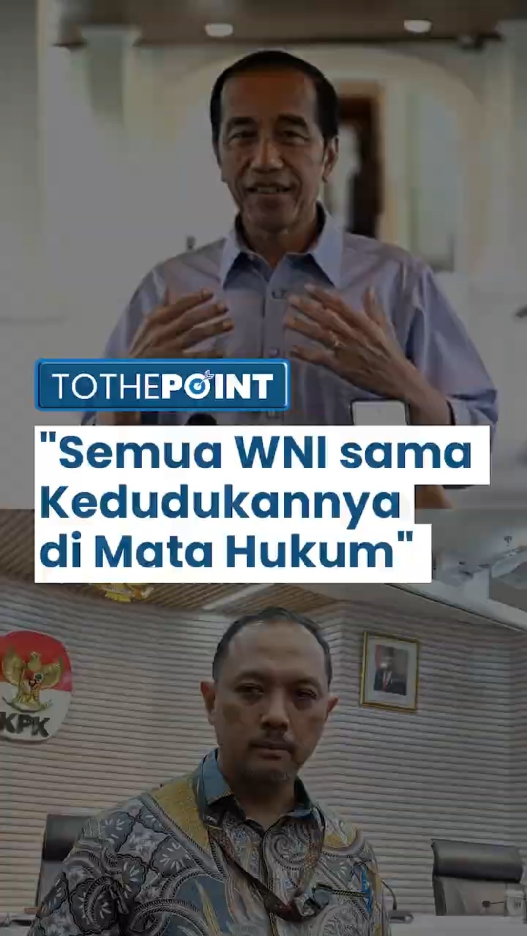 KPK Tanggapi Nama Jokowi Masuk Daftar Nominasi OCCRP: Semua WNI Sama Kedudukannya di Mata Hukum