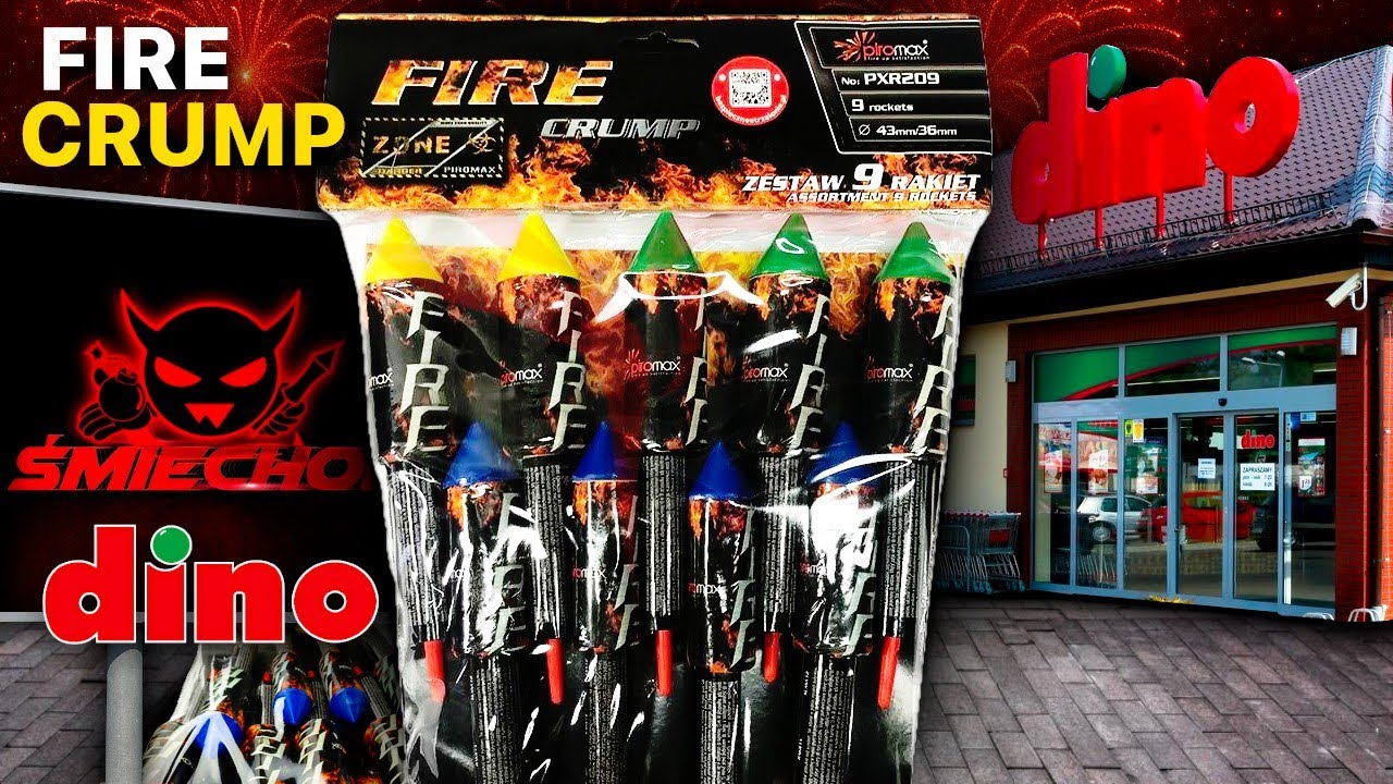 Fajerwerki z Dino zestaw Rakiet Fire Crump oraz Rzymskie Ognie Titan! Dino 2025/2026