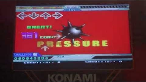 Across the nightmare -  CHALLENGE - A? (Full Combo, 61 Greats) on DDR EXTREME (AC, Japan)