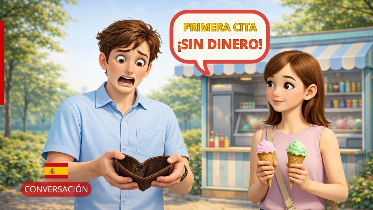 Real Spanish First Date. What Happens When His Card Declines? (Beginners)